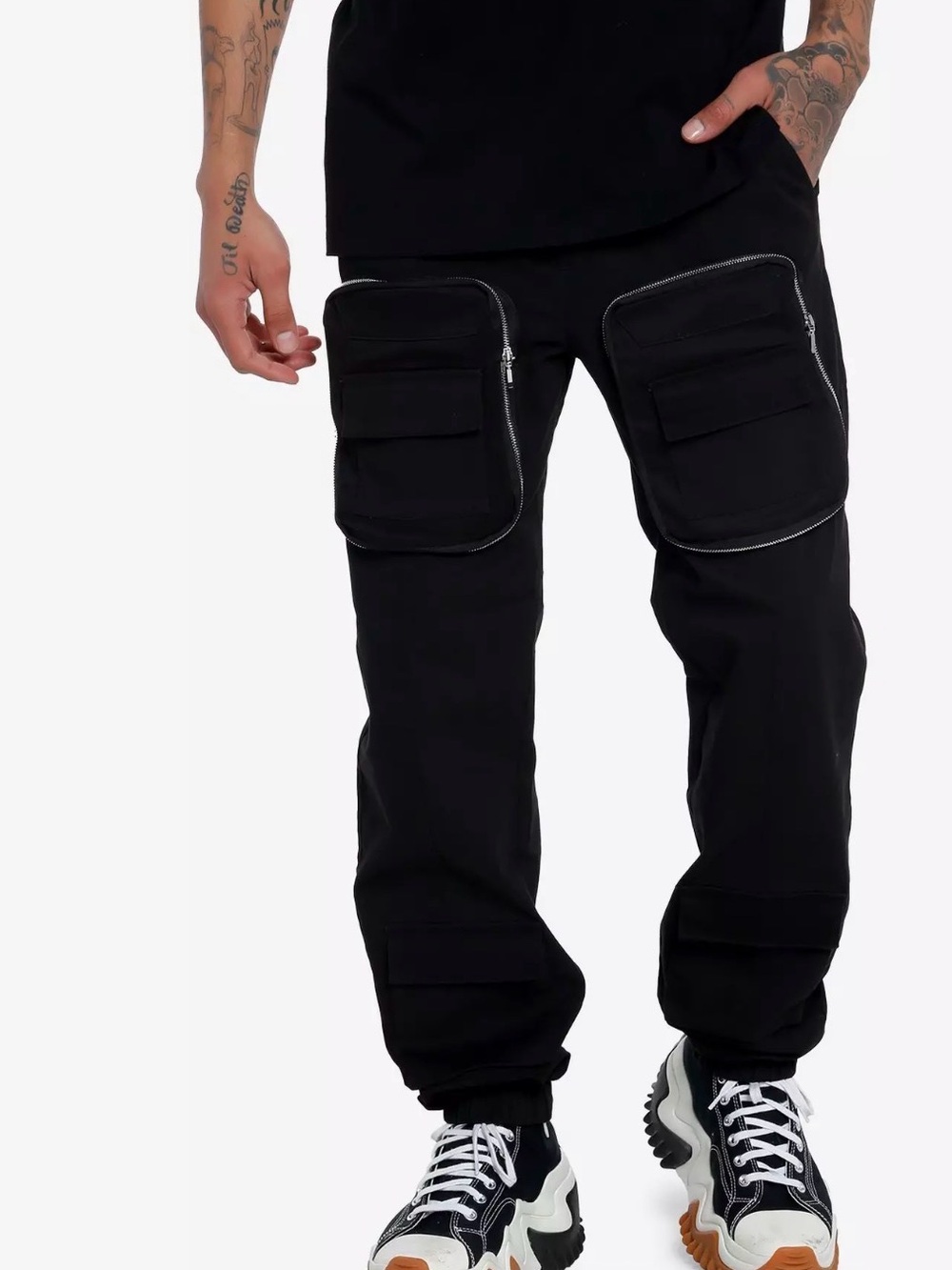 Men's American Stitch Cargo Jogger Pants with Utility Pockets
